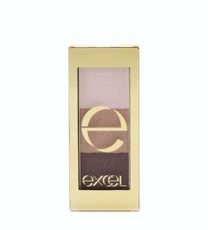 EXCEL 金鑽閃耀三色眼影 (4.1g) (#02 Chocolate Brown)